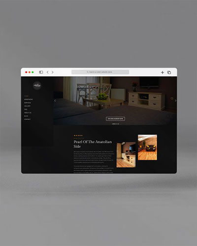 Akın Suites Firmasına vermiş olduğumuz Web tasarım ve yazılım hizmeti