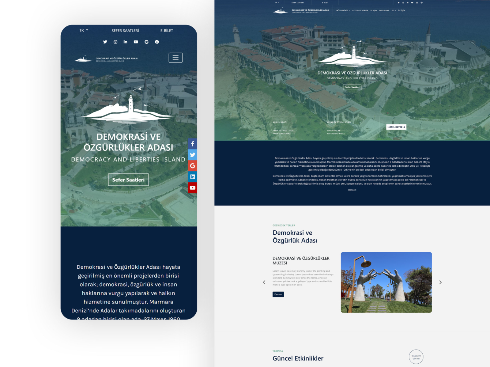 Web sitesi içerik hedeflerimiz belirlendikten sonra SEO hedeflerine uygun ux, responsive web dizayn geliştirmesine başladık.