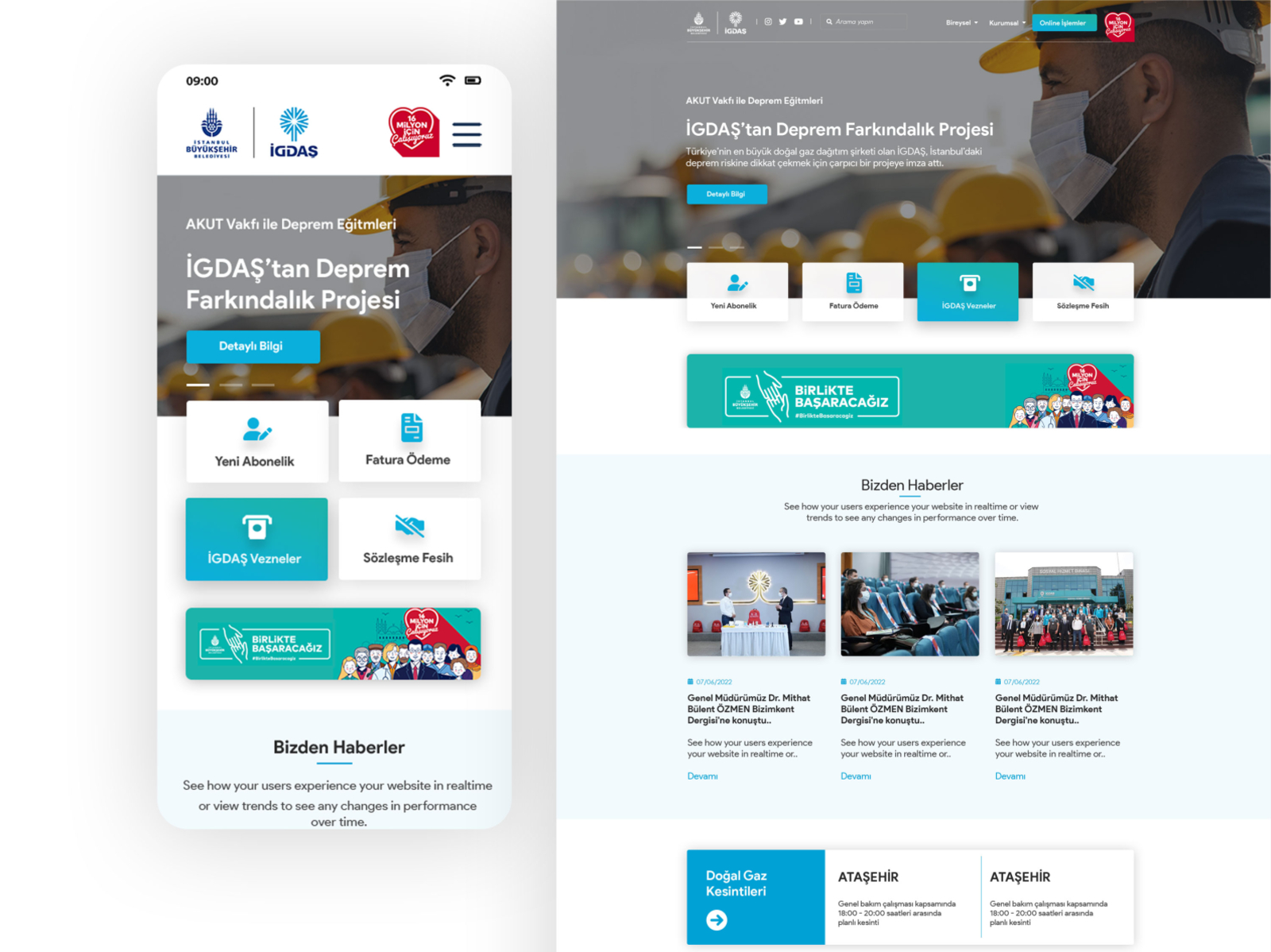 Web sitesi içerik hedeflerimiz belirlendikten sonra SEO hedeflerine uygun ux, responsive web dizayn geliştirmesine başladık.