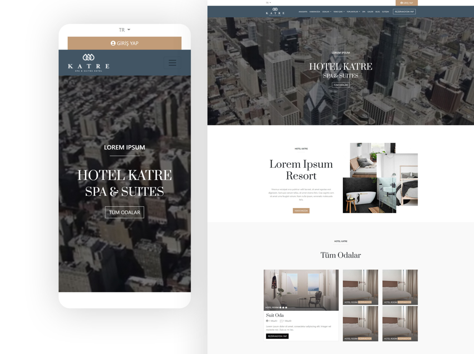 Web sitesi içerik hedeflerimiz belirlendikten sonra SEO hedeflerine uygun ux, responsive web dizayn geliştirmesine başladık.