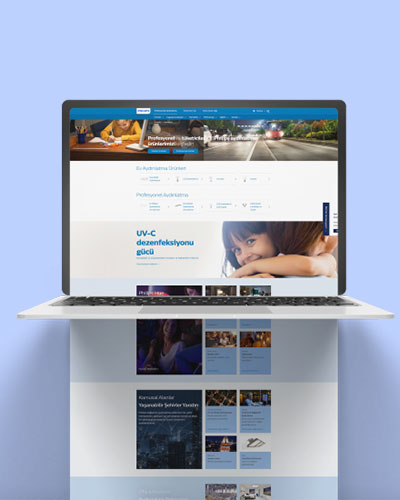 Philipis Firmasına vermiş olduğumuz Web tasarım ve yazılım hizmeti
